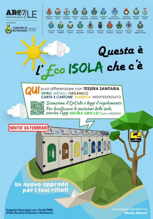 Al via le Eco Isole a Botrugno: attive dal 23 febbraio 2026